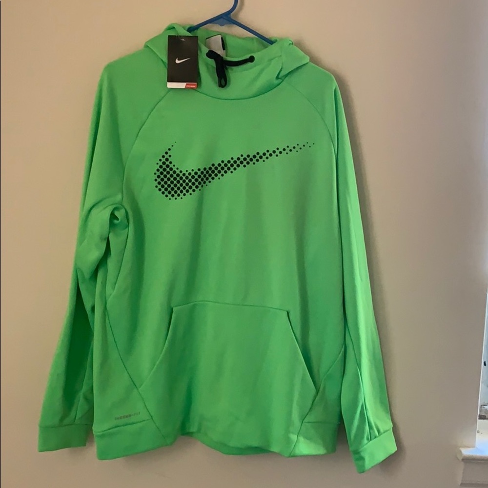 Green Nike  Hooded Sweatshirt
